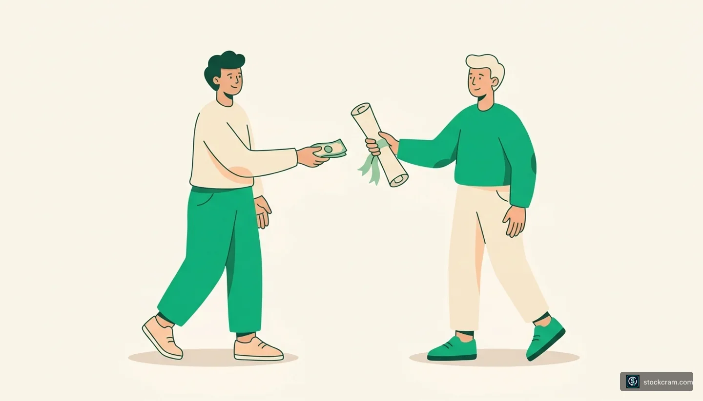 What Are Bonds? — illustration of a friendly neighbor-to-neighbor handoff