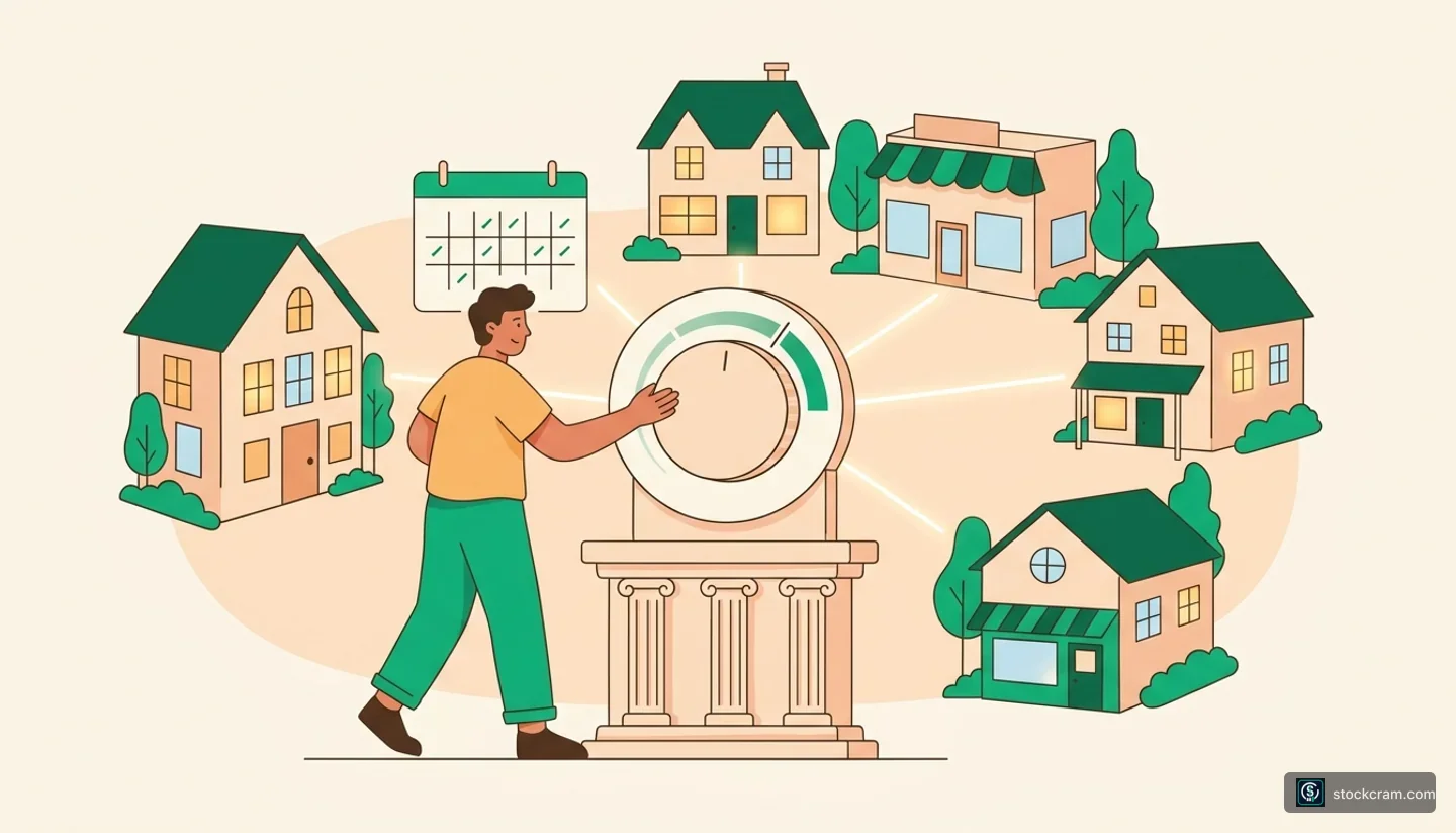 Illustrated lesson banner for “How the Fed Sets Interest Rates”.