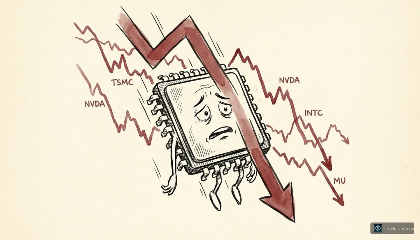 Tech Stocks Fall on Chip Fears | StockCram