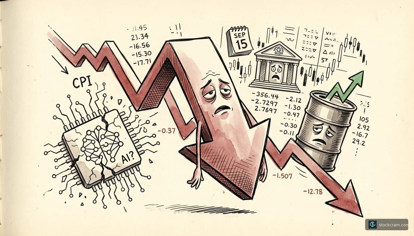 Why Stocks Fell Sept 15: AI Slowdown & Oil Spike | StockCram