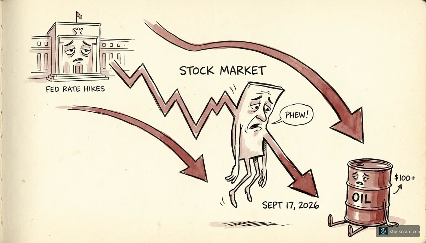 Why Stocks Fell Sept 17, 2026: Fed Hikes + Oil | StockCram