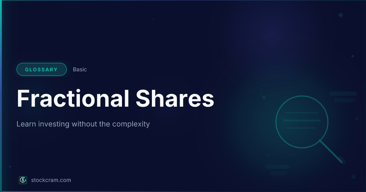 What Is Fractional Shares? Definition & Meaning | StockCram